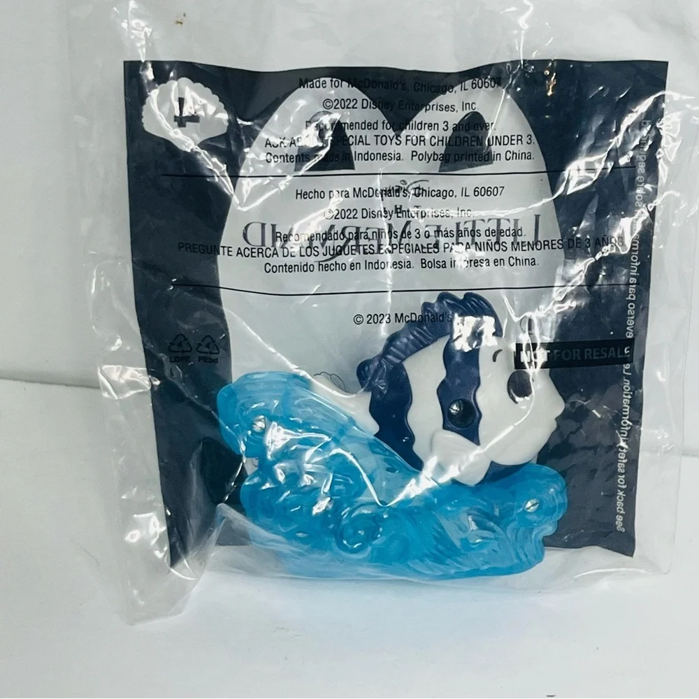 mcdonalds disneys the little mermaid flounder happy meal toy 2023 #4 live action